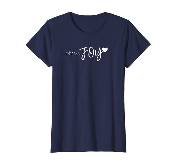 

choose joy heart inspirational motivational t-shirt, White;black