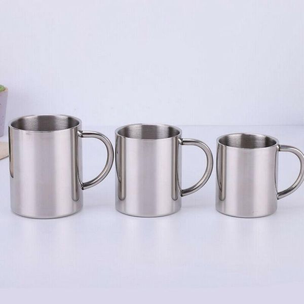 

mugs coffee mug portable double walled stainless steel camping hiking sports cup