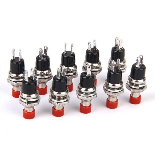 

smart home control mini momentary push button switch for model railway hobby 7mm pack of 10 red