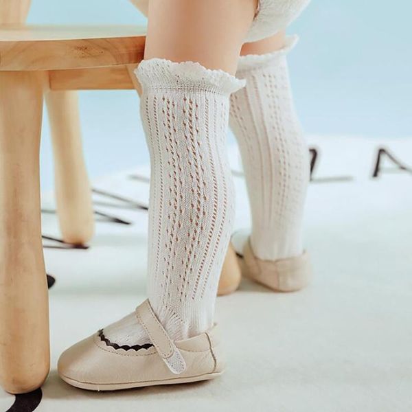 

footies children's knee high socks with lace pure mesh summer spring stocking baby girl boy toddler infant girls, Blue