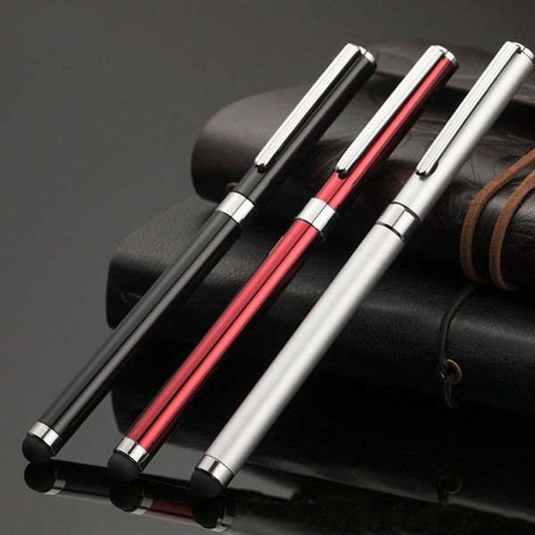 

1pc luxury metal pen ballpoint stylo pennen boligrafos kugelschreiber canetas penna kalem pens for writing caneta 03658, Blue;orange