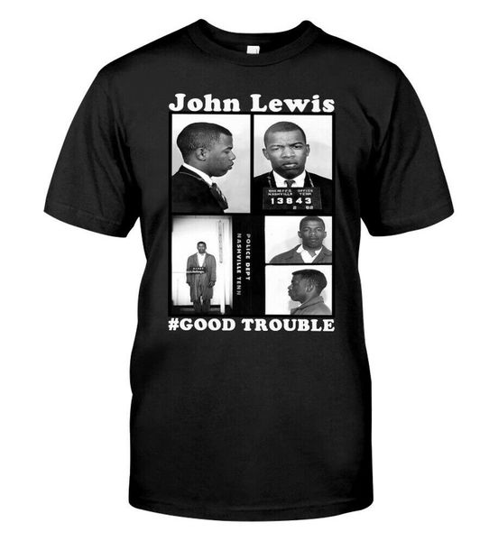 

good trouble john lewis t-shirt, White;black