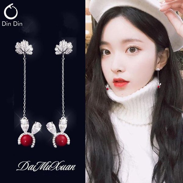 

fashion women earring pendants tassel eardrop shiny zircon lovely jewellery gift dangle & chandelier, Silver
