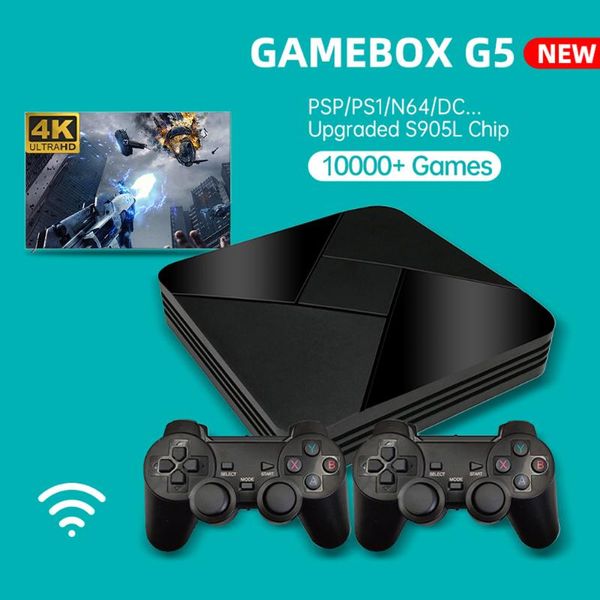 

game controllers & joysticks box g5 s905l wifi 4k hd super console x 50+ emulator 40000+ games retro tv video player for ps1/n64/dc