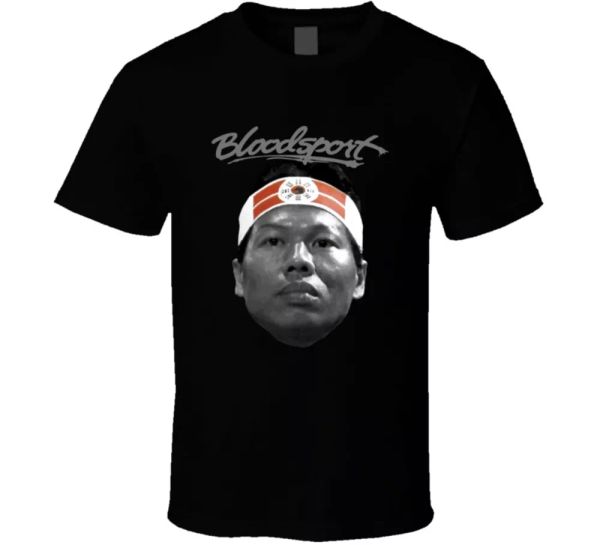 

bloodsport chong li bolo yeung mma movie fan t shirt, White;black