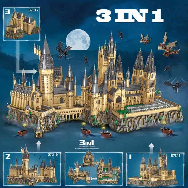 

in stock 16060 7315 7316 7317 movie assembly toys magic movie castle model building blocks bricks kids christmas gift x0503