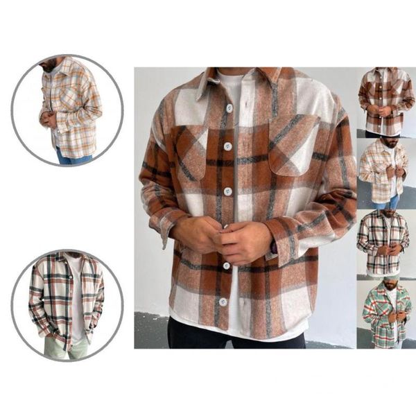 

men's casual shirts cardigan great colorful student shirt loose spring pockets for dating, White;black