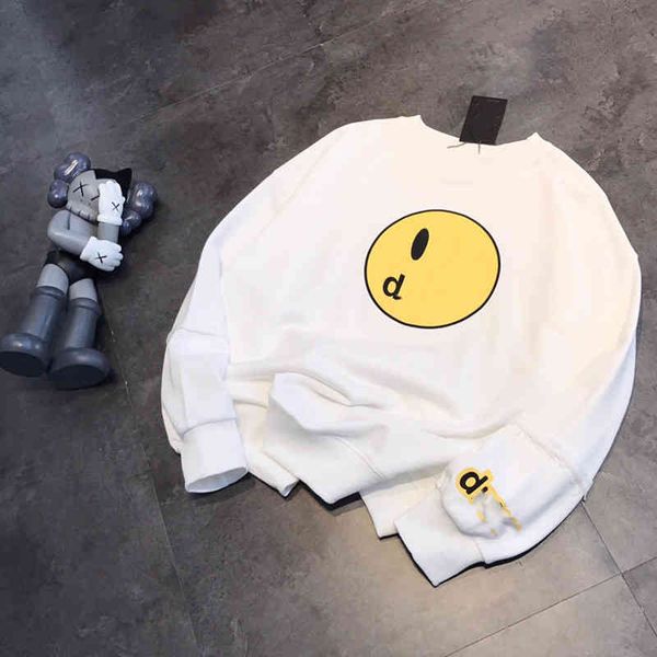 

2022 factory wholesale new spring fashion casual loose men's and women's multi sleeved hooded printed pullover, White;black
