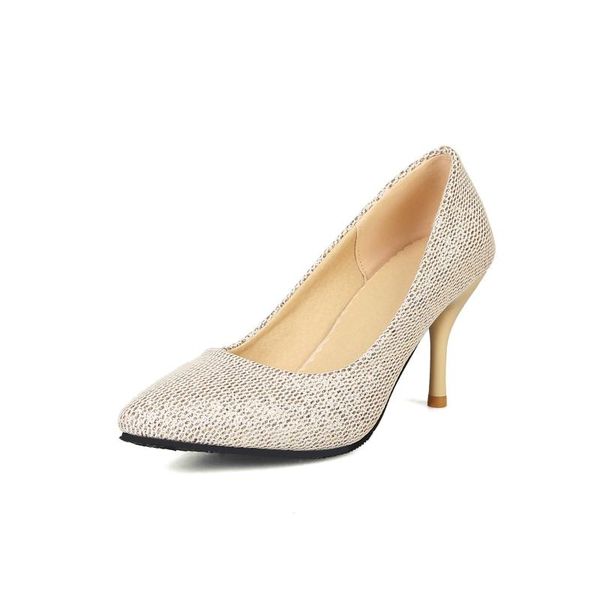 

dress shoes contracted joker age season in 2021 product high heel with 40-45 shallow mouth pointed single woman, Black