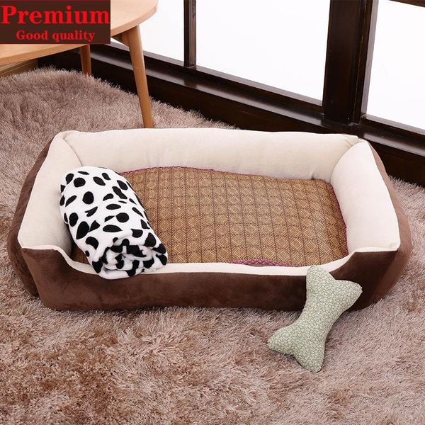 

kennels & pens bone pet bed warm products for small medium large dog soft dogs washable house cat puppy cotton kennel mat