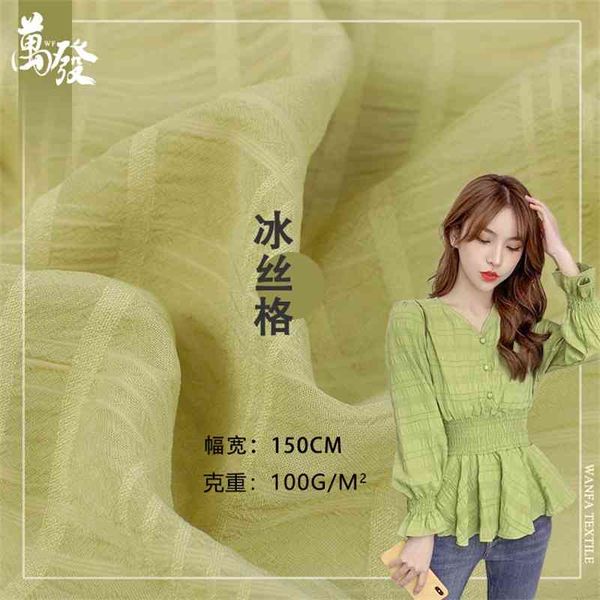 

ice polyester comfortable skin friendly bubble plaid dress fabric, Black;white