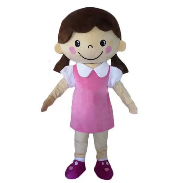 Bella ragazza della scuola costume della mascotte di Halloween Natale Fancy Party personaggio dei cartoni animati vestito vestito adulto donne uomini vestono carnevale unisex adulti