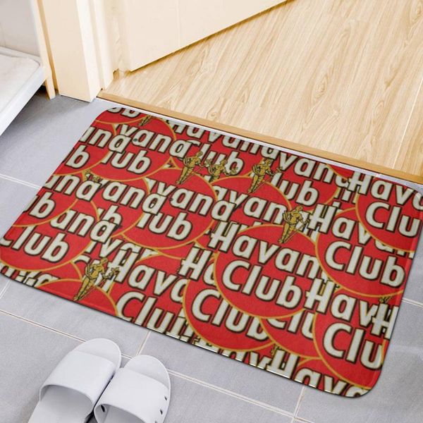 

havanaclub pattern floor mats, porch kitchen door mat, matte non-slip, odorless and durable_hwndp06 carpets