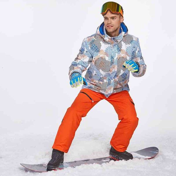 

men's ski suit winter waterproof outdoor snowboard traje de esqui hombre terno ropa eski warm and windproof