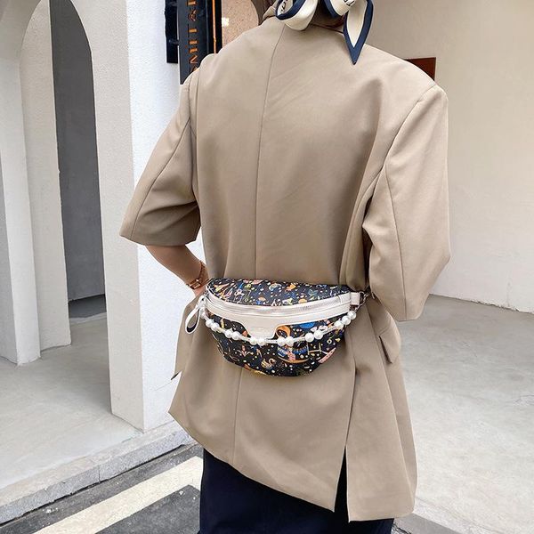 

waist bags wide shoulder strap bag 2021 fashion chest women's packs advanced sense foreign style messenger