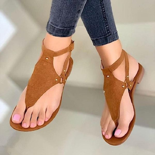 

sandals summer flat women gladiator black open toe ladies beach roman buckle strap female shoes big size flip flops 4e5x
