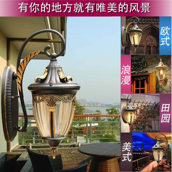 

european led villa garden patio balcony wall gate outdoor waterproof lamp lamps