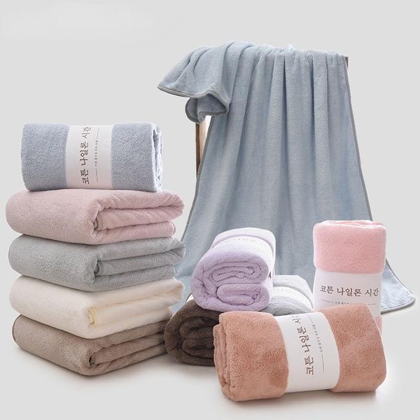 

towel coral fleece /bathtowel thicken men's and women's beach absorbent quick-drying el beauty salon bath
