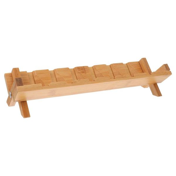 

mats & pads 1pc tea cup display tray storage plate simple stand (wood color)