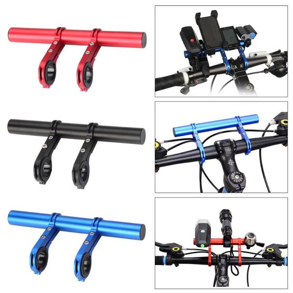 

bike handlebars &components 20/10cm bicycle handlebar extender aluminum alloy mountain mtb expander headlight front light bracket