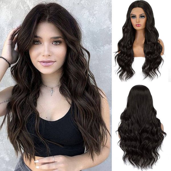 

fashion periwig ladi-long curly girls hair wigs synthetic straight lace wigs