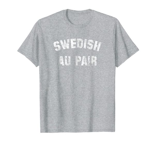 

au pair shirt - swedish au pair (vintage), White;black