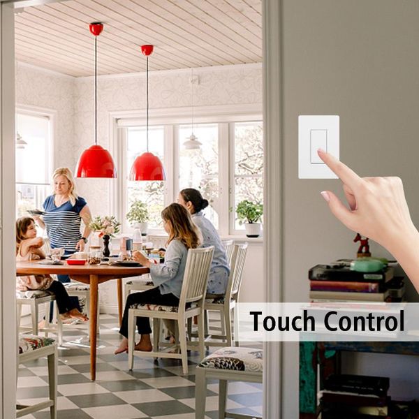 

smart home control wall wifi push switch light 1 gang button diy app remote voice timer function with google alexa