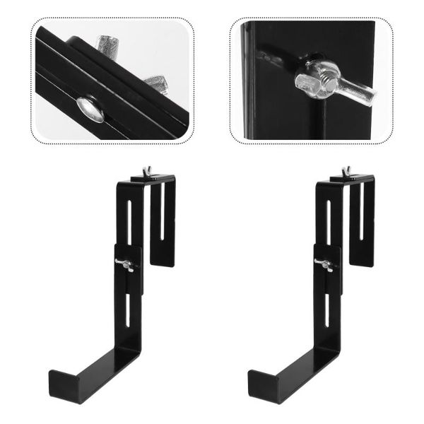

set flower box holder pot holding bracket iron stand planters & pots