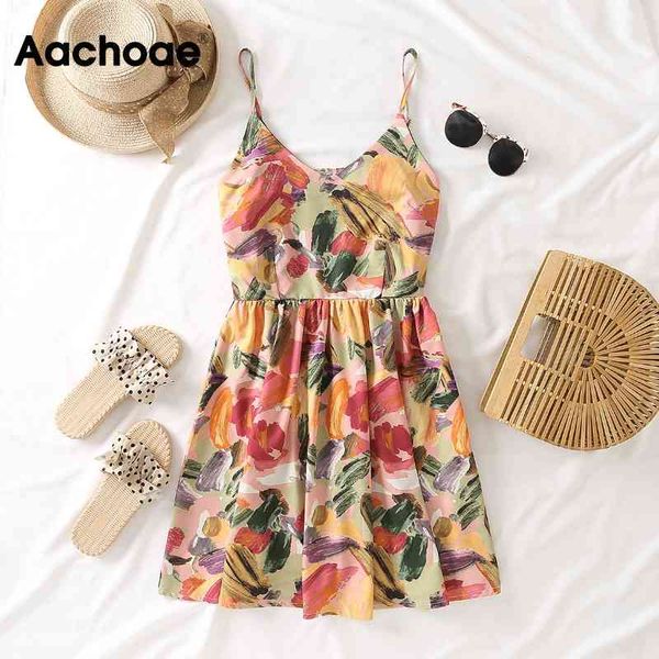 

summer floral print beach party sleeveless backless boho mini pleated dress women sukienki damskie 210413, Black;gray