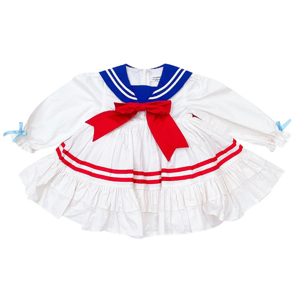 

cosplayparttyeveningdress2021summernavycollarbowbirthdaypartyprincessdressesforbabygirlslongsleevegirlclothes, Red;yellow