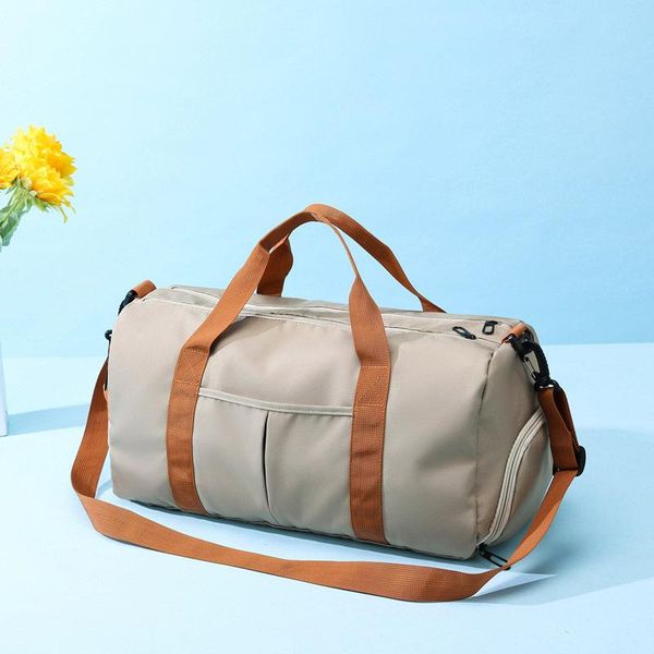 

duffel bags waterproof sports fitness shoulder adjustable gym yoga bag big travel duffle handbag for women weekend traveling clutch