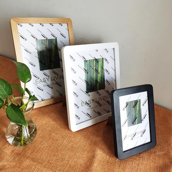 

frames wood picture frame rounded corners classic wooden for wall hanging po decor