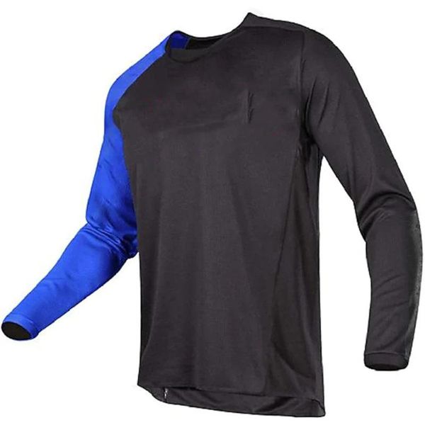 

racing jackets downhill mountain jersey long sleeve mtb motocross shirts custom sublimation bike racking off road clothing, Black;red