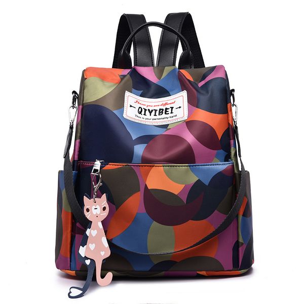 

backpack women's bag outdoor travel bag oxford cloth student fashion schoolbag
