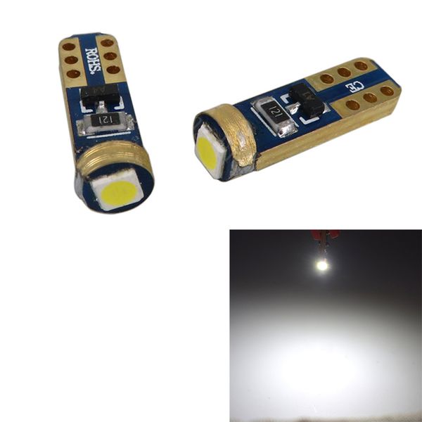 100 lampadine per auto super luminose bianche T5 3030 1SMD Canbus senza errori quadro strumenti 37 73 74 79 17 57 luci a LED lampadina 12V