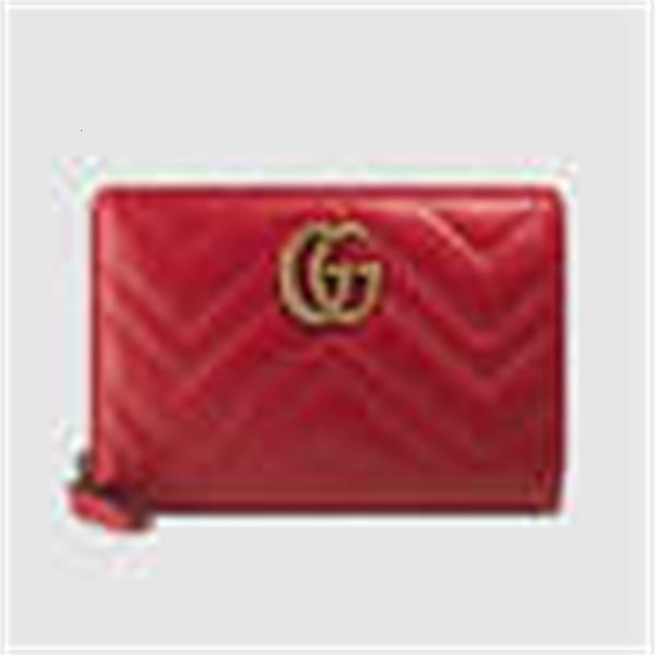 

leather holders designer chain key luxury 443123 long wallets style wallet pouches single card pull cases purse wallet red