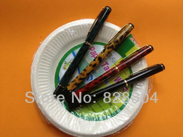 

4pcs pen gift roller office writing f ree ballpoint pens, Blue;orange