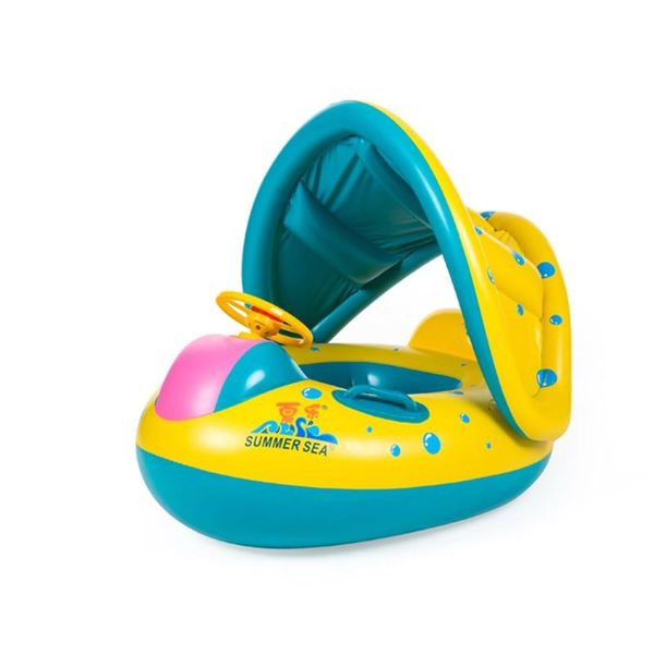 

pool & accessories 2021 swim float swimming rings safety baby infant inflatable adjustable sunshade seat accessory