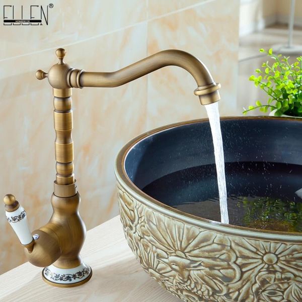 

bathroom sink faucets vidric faucet antique bronze vessel basin + pipe , water tap single handle cold and fa9100-4