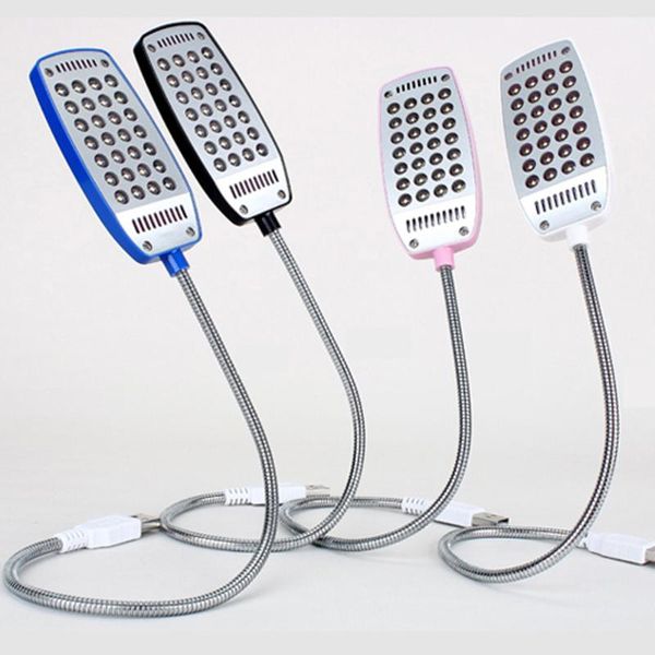 

book lights novelty usb led table lamp adjustable light night bright reading 28leds eye protection study desk 4 colors