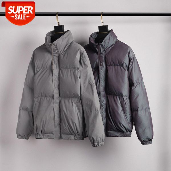

double line fweentials street men's and women's padded coat #4h98, Black;brown