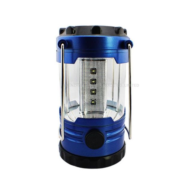 

36pc 12 led bivouac camping hiking fishing tent lantern light lamp with compass blue color white portable lanterns