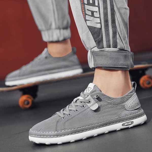 

old beijing cloth shoes men's thin breathable flat casual board without lace up trendy in england