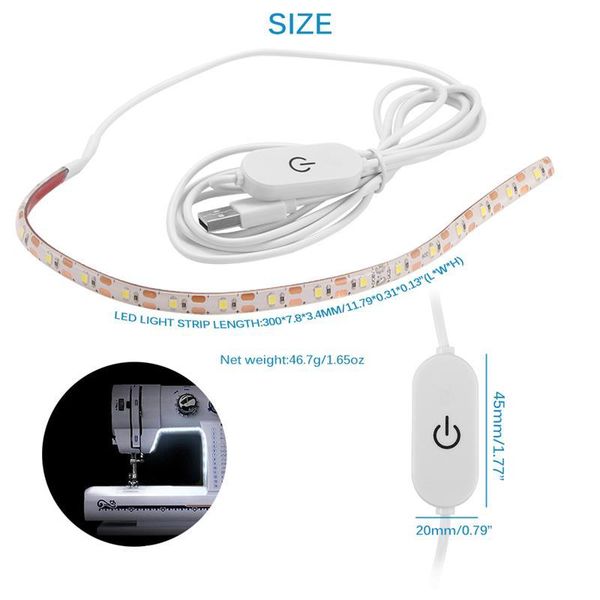 

strips 2021 sewing machine led light strip kit dc 5v flexible usb industrial working lights