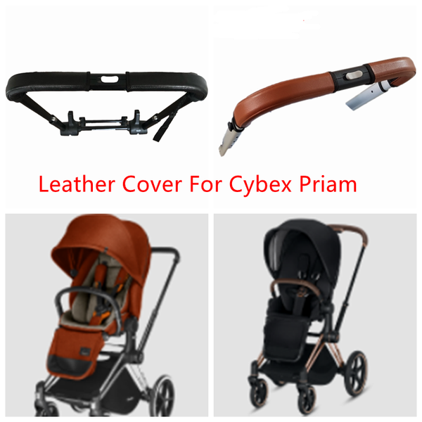 

protective leather pu armrest cover for cybex priam stroller handles cases bumper covers handle pram bar accessories parts &