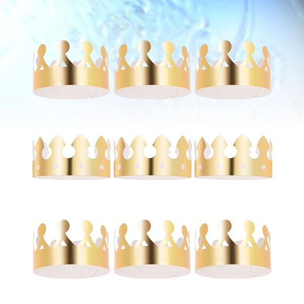 

party hats 24pcs golden crown child cap birthday celebration baby shower hat supplies po props
