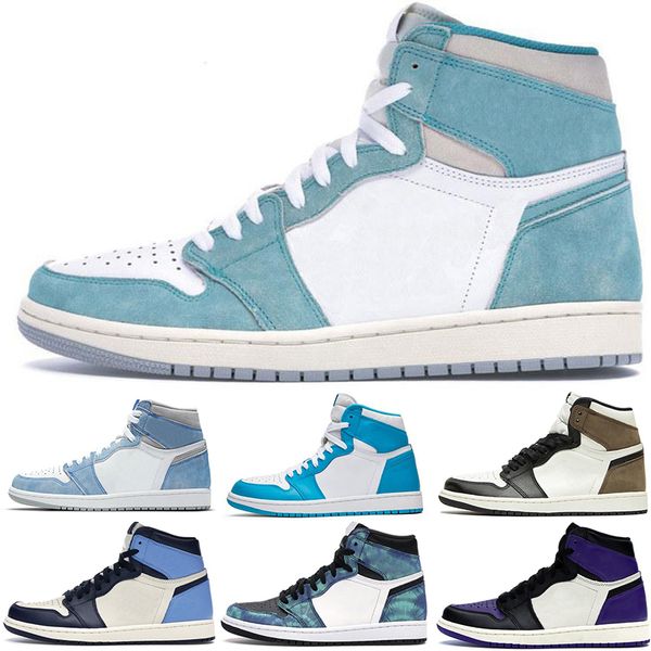 

man basketball shoes 1 1sturbo green hyper royal unc dark mocha obsidian tie dye court purple bred toe cactus jack chicago game pine shadow