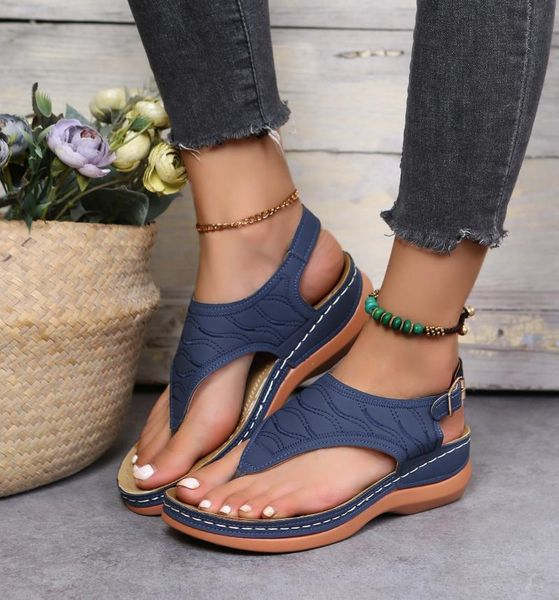

sandals women summer shoe 2021 platform non-slip women's closed toe wedge ladies light casual shoes large size 35~44, Black