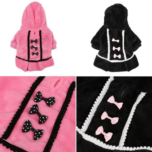 

cute pet dog clothes fashion red black color dress small puppy dot skirts apparel
