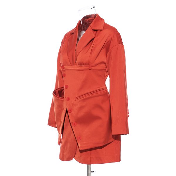 

blazers female collar full sleeve solid color loose suit design two-piece clothes, White;black